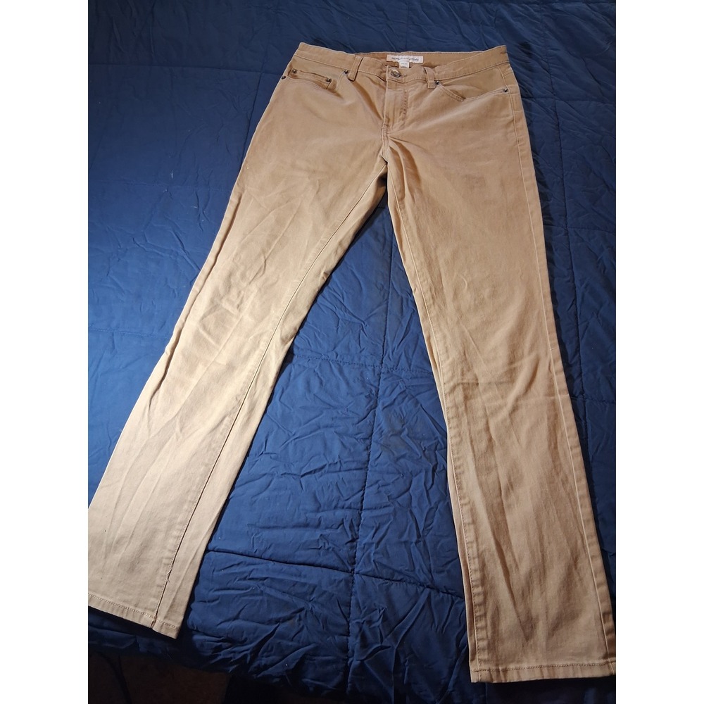 Amazon Essentials Mens Khaki Chino Pants 32x32 Straight Leg Tan 5-Pocket Trouser